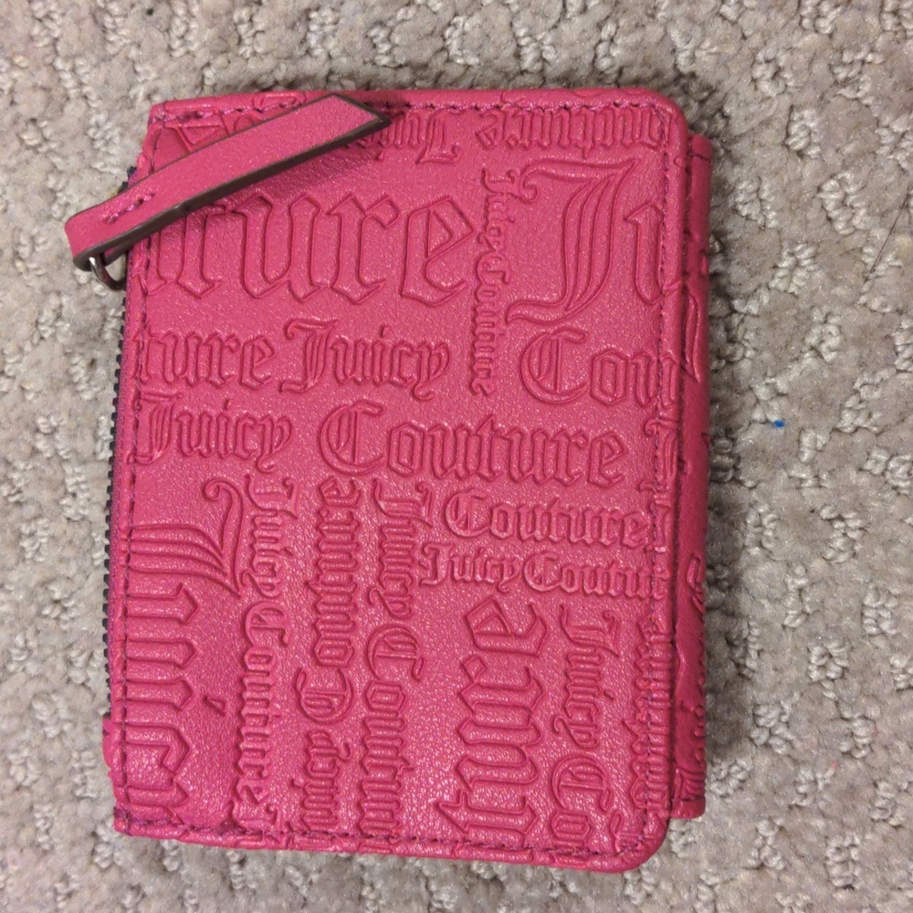 Juicy Couture Embossed Pink Wallet New - Picture 2 of 6